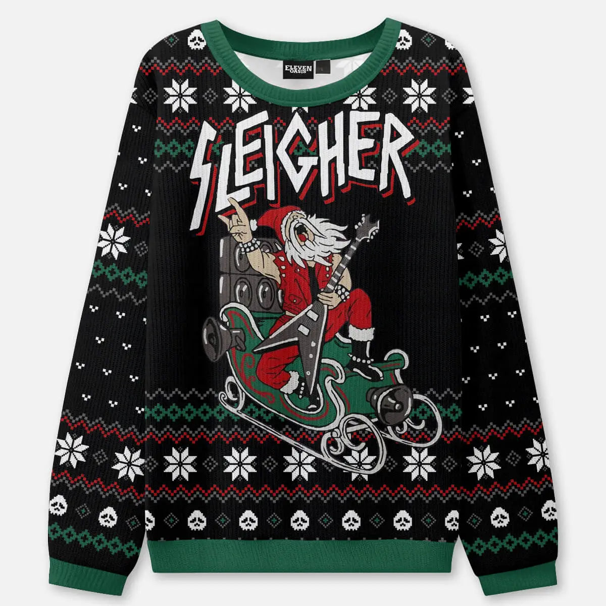 Sleigher Ugly Christmas Sweatshirt ElevenOasis