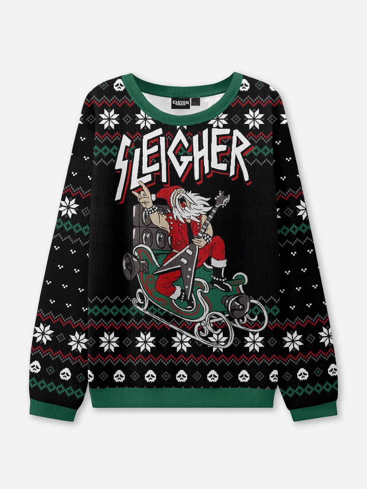 Sleigher Ugly Christmas Sweatshirt ElevenOasis