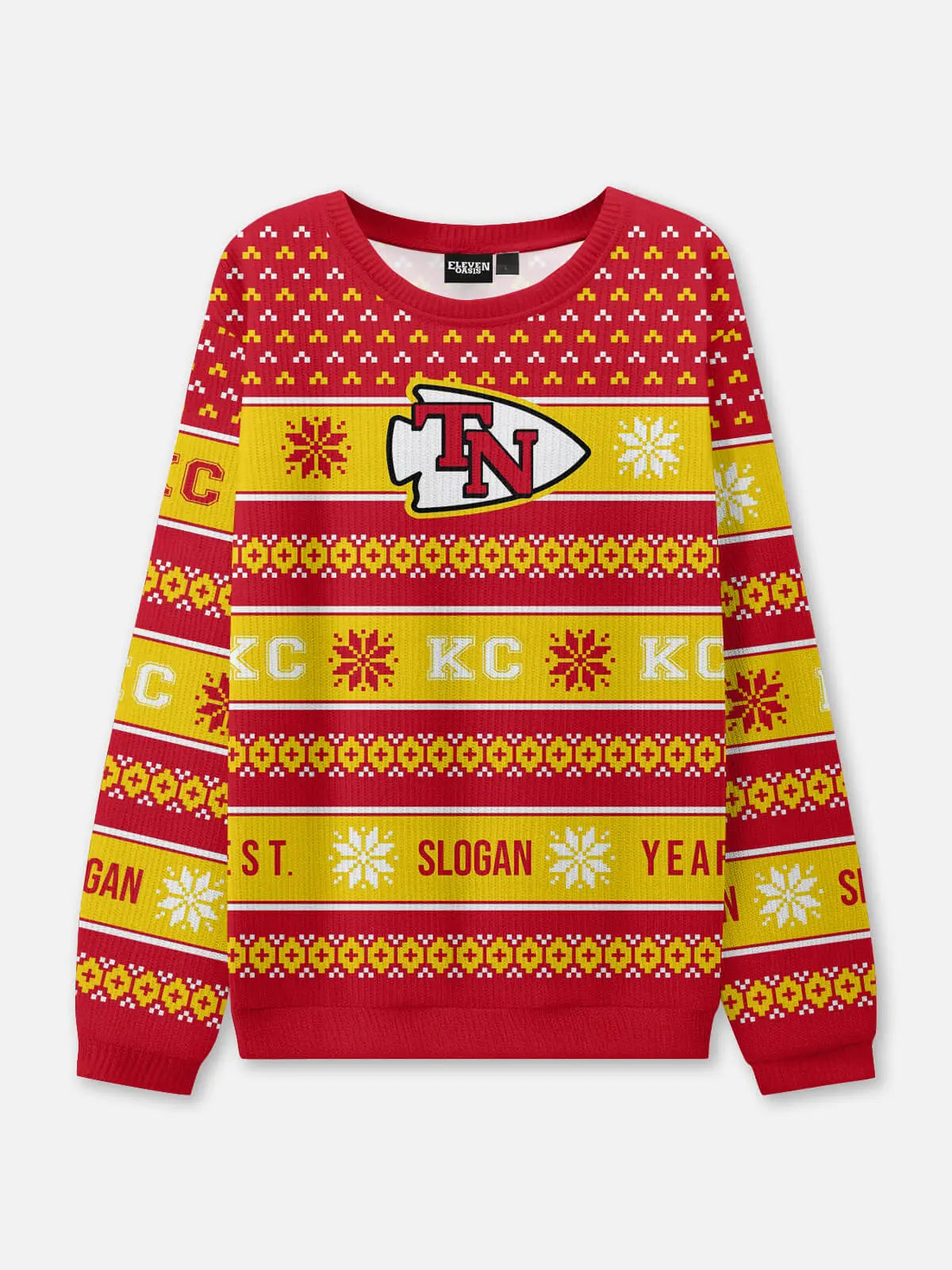 Custom Kansas City Logo Football Sweatshirt Eleven Oasis