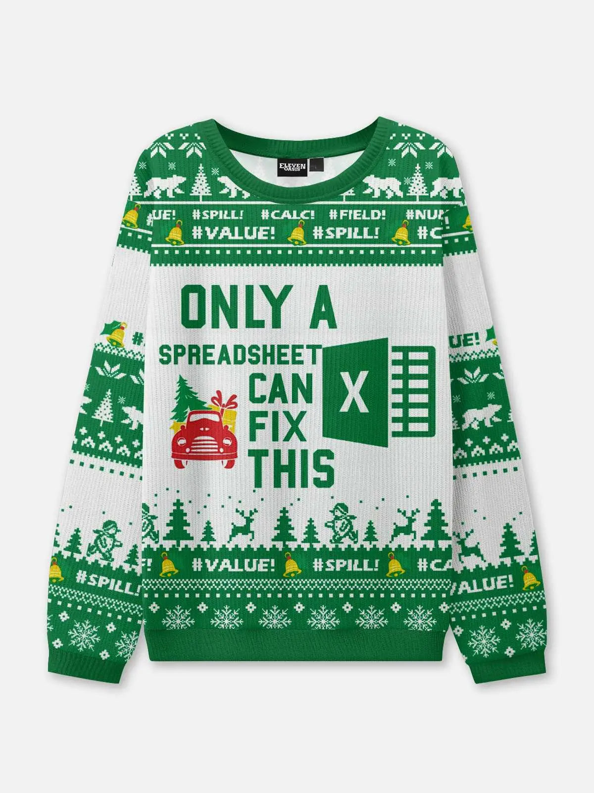 Excel Spreadsheet Fix Ugly Christmas Sweatshirt