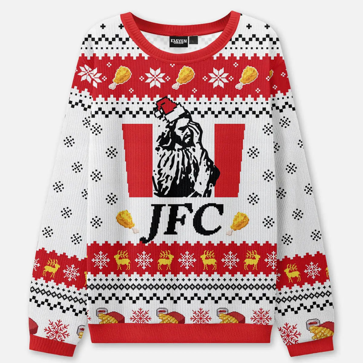 JFC Ugly Christmas Sweatshirt ElevenOasis