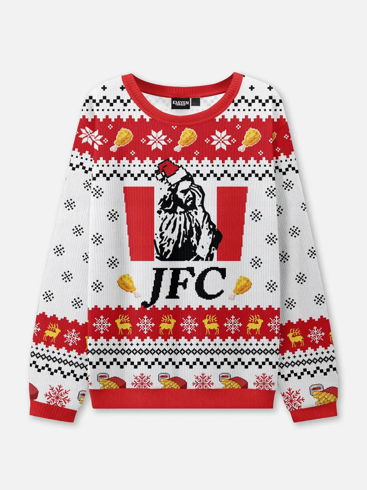 JFC Ugly Christmas Sweatshirt ElevenOasis