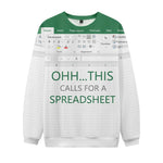 Office Humor Excel Spreadsheet Sweatshirt Eleven Oasis