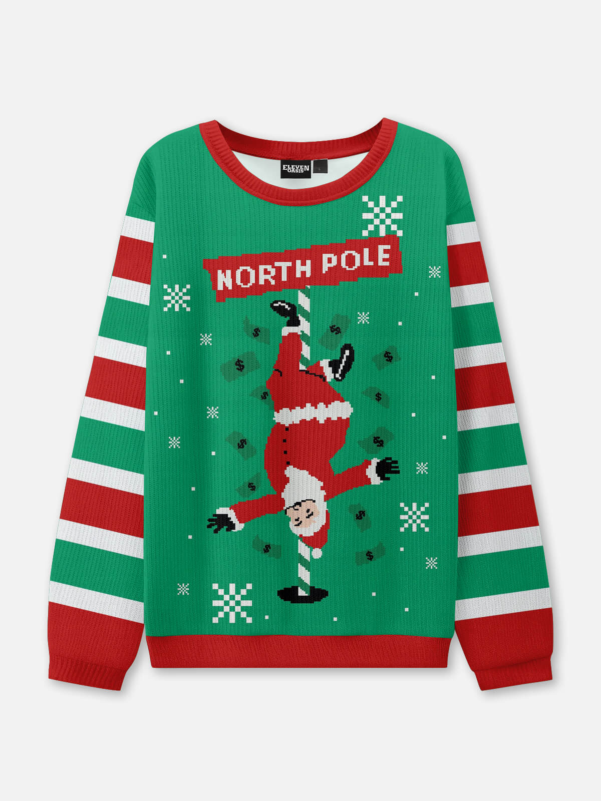 North Pole Santa Christmas Sweater Eleven Oasis