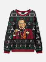 Ugly Christmas Sweater Laughing Meme Toast Sweatshirt ElevenOasis