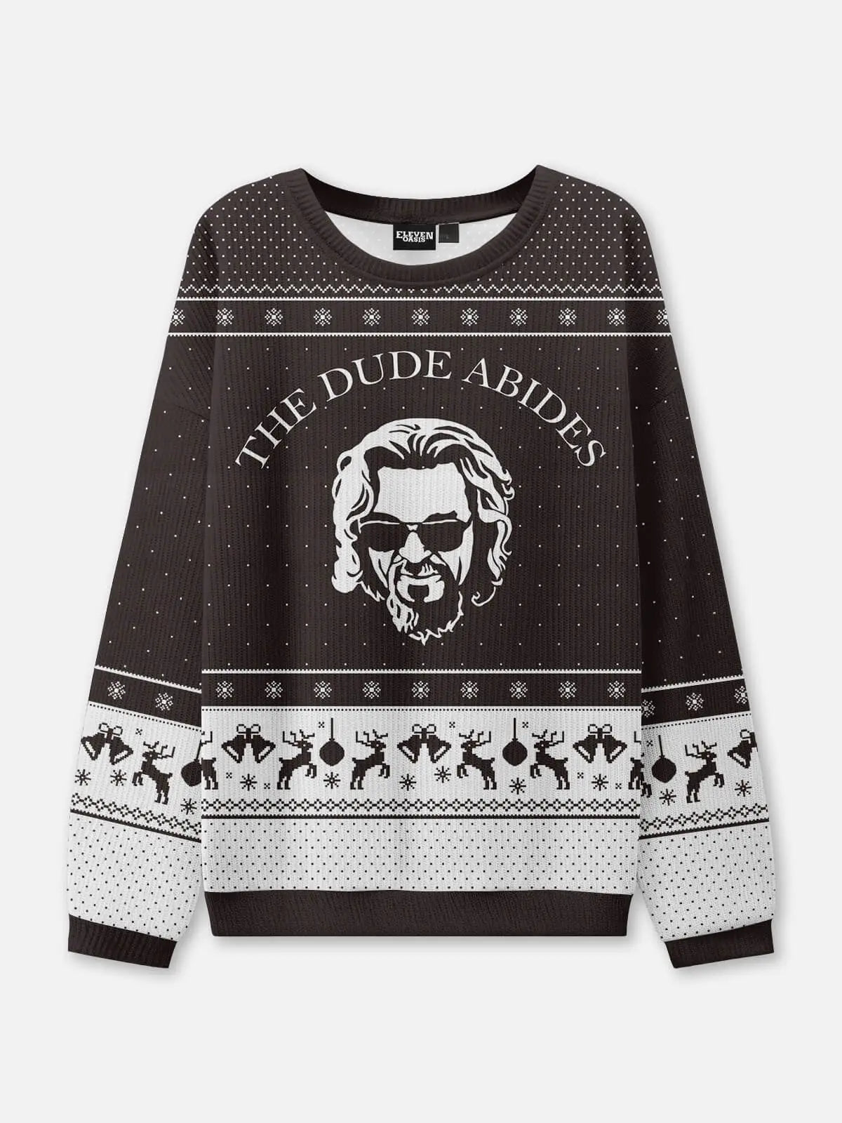 Ugly Christmas Sweater The Dude Abides Sweatshirt ElevenOasis