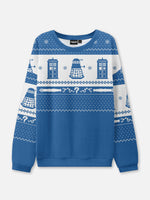 Ugly Christmas Sweater Time Traveler TARDIS Sweatshirt Eleven Oasis