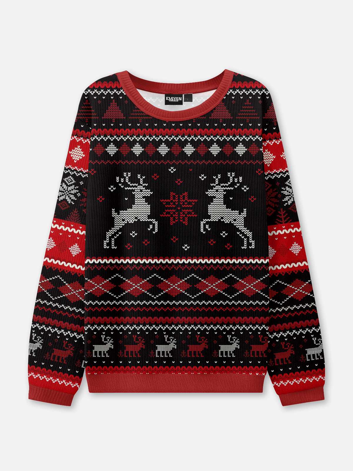 Classic Reindeer Fair Isle Ugly Christmas Sweatshirt?