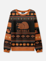 Gobble Thanksgiving Ugly Sweater Eleven Oasis
