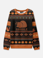 Gobble Thanksgiving Ugly Sweater ElevenOasis