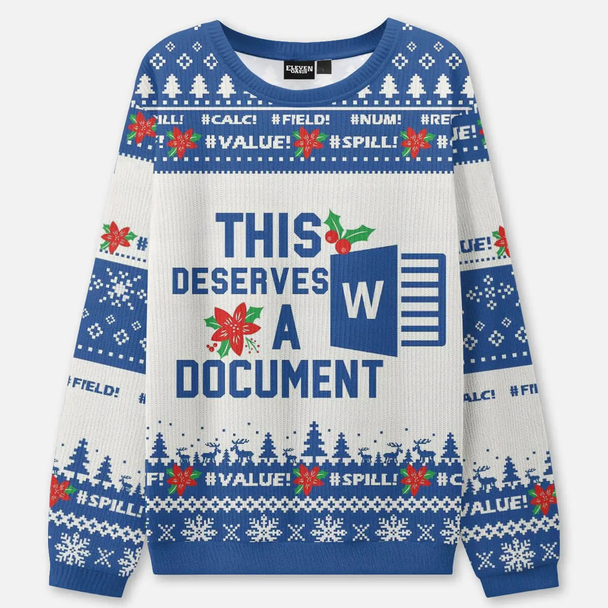 This Deserves a Document Ugly Christmas Sweatshirt Eleven Oasis