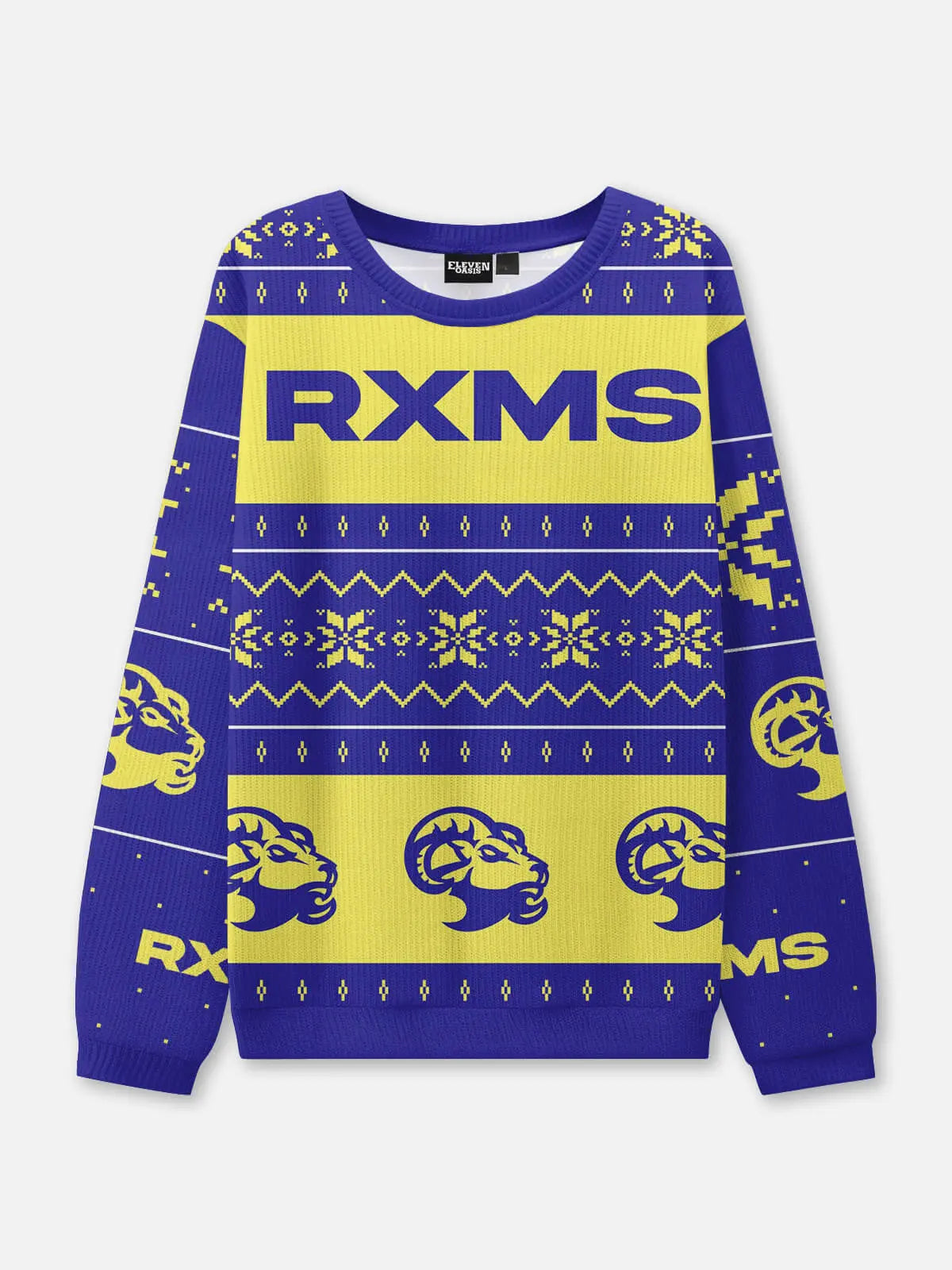 Los Angeles Football Ugly Christmas Sweatshirt Eleven Oasis