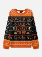 Talk Turkey To Me Thanksgiving Ugly Sweater Eleven Oasis
