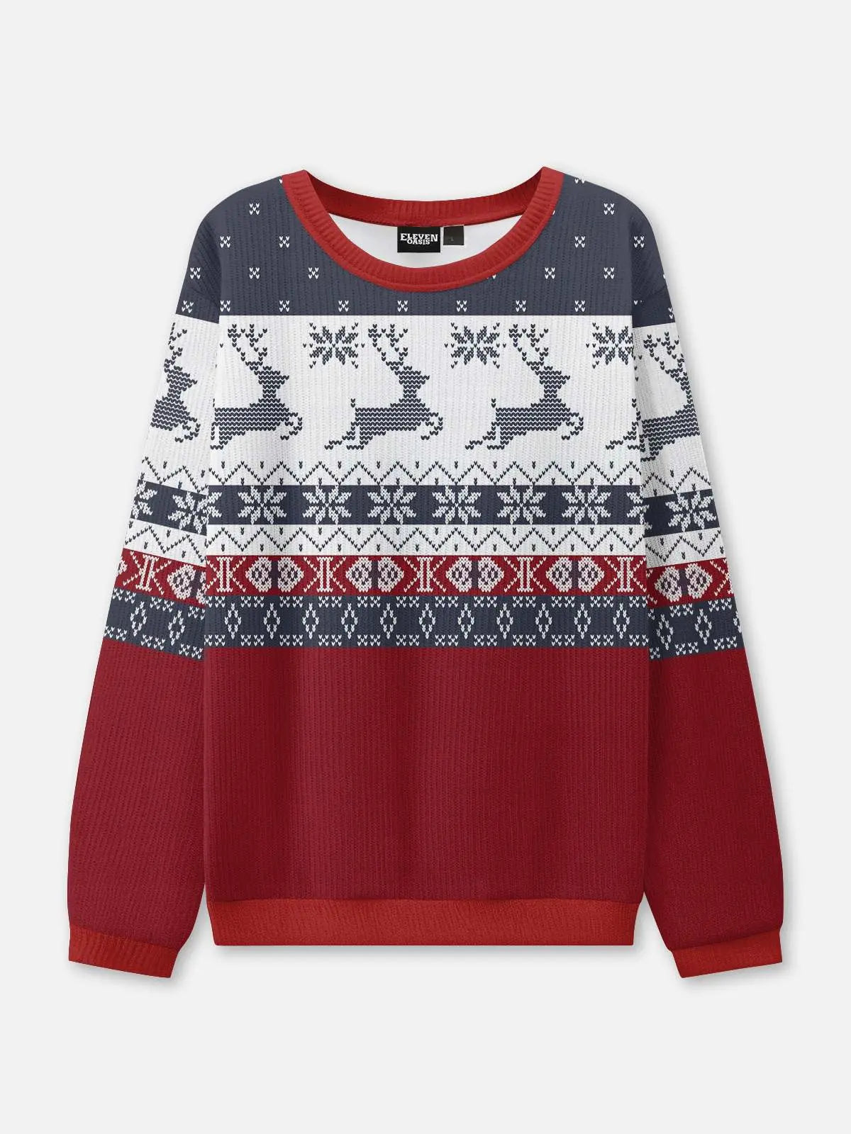 Reindeer Fair Isle Classic Christmas Sweatshirt