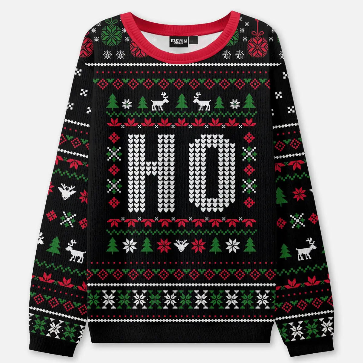 HO / Where's My HO At? Ugly Christmas Sweatshirt(Sold Individually) ElevenOasis