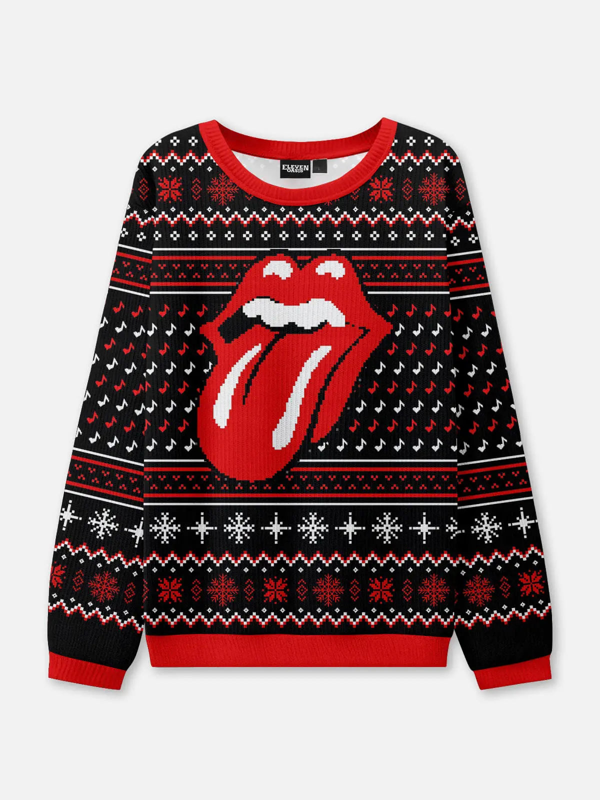 Rolling Stones Ugly Christmas Sweatshirt ElevenOasis