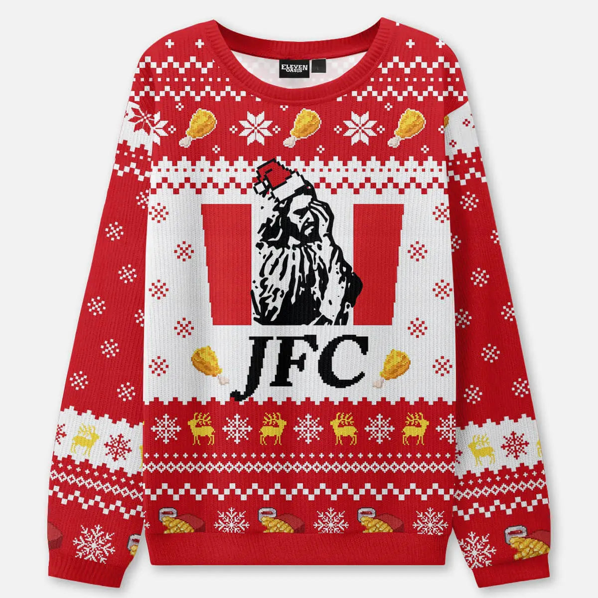JFC Ugly Christmas Sweatshirt ElevenOasis
