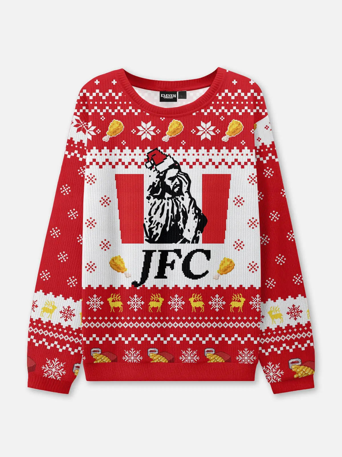 JFC Ugly Christmas Sweatshirt ElevenOasis