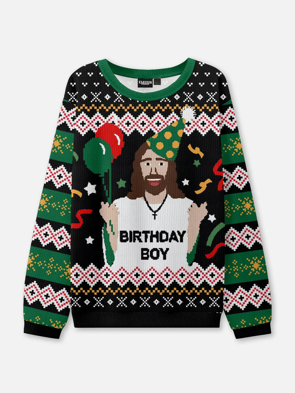Birthday Boy Ugly Christmas Sweatshirt ElevenOasis