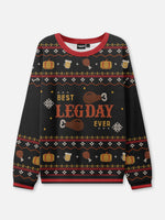 Best Leg Day Ever Thanksgiving Ugly Sweater Eleven Oasis