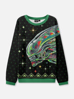 Ugly Christmas Sweater Alien Xenomorph Sweatshirt ElevenOasis