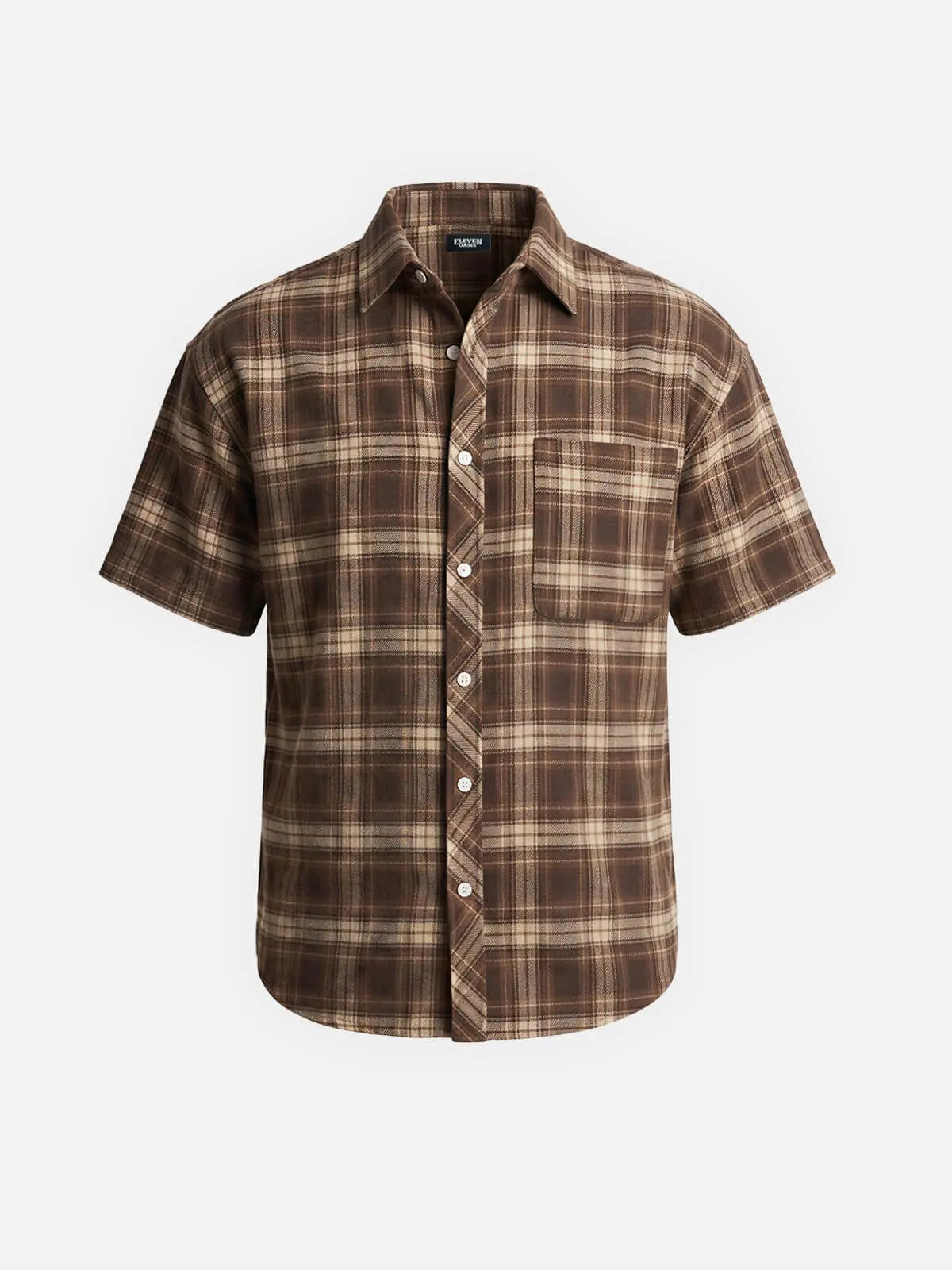 Men's Classic Plaid Short Sleeve Shirt Eleven Oasis