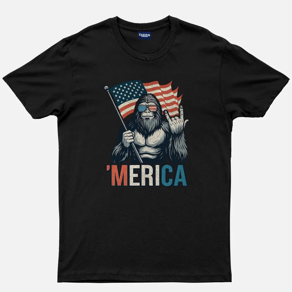 Sasquatch America Cotton T-Shirt Eleven Oasis