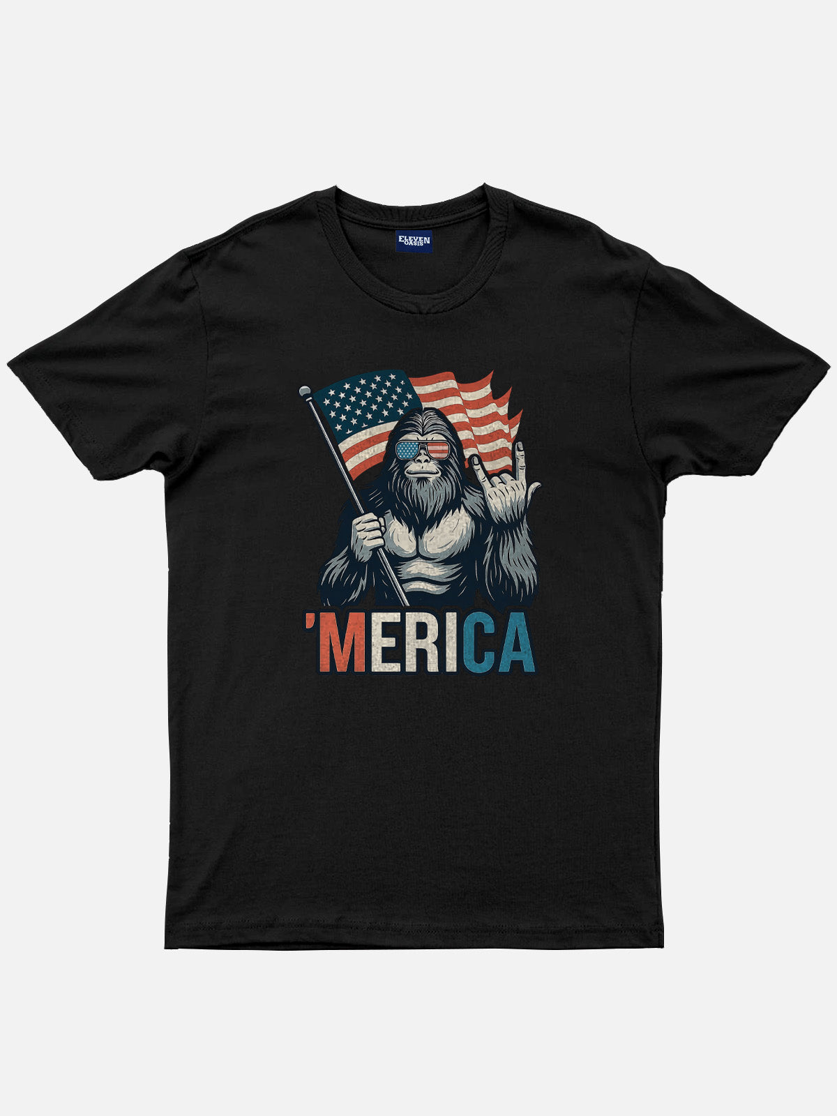 Sasquatch America Cotton T-Shirt Eleven Oasis
