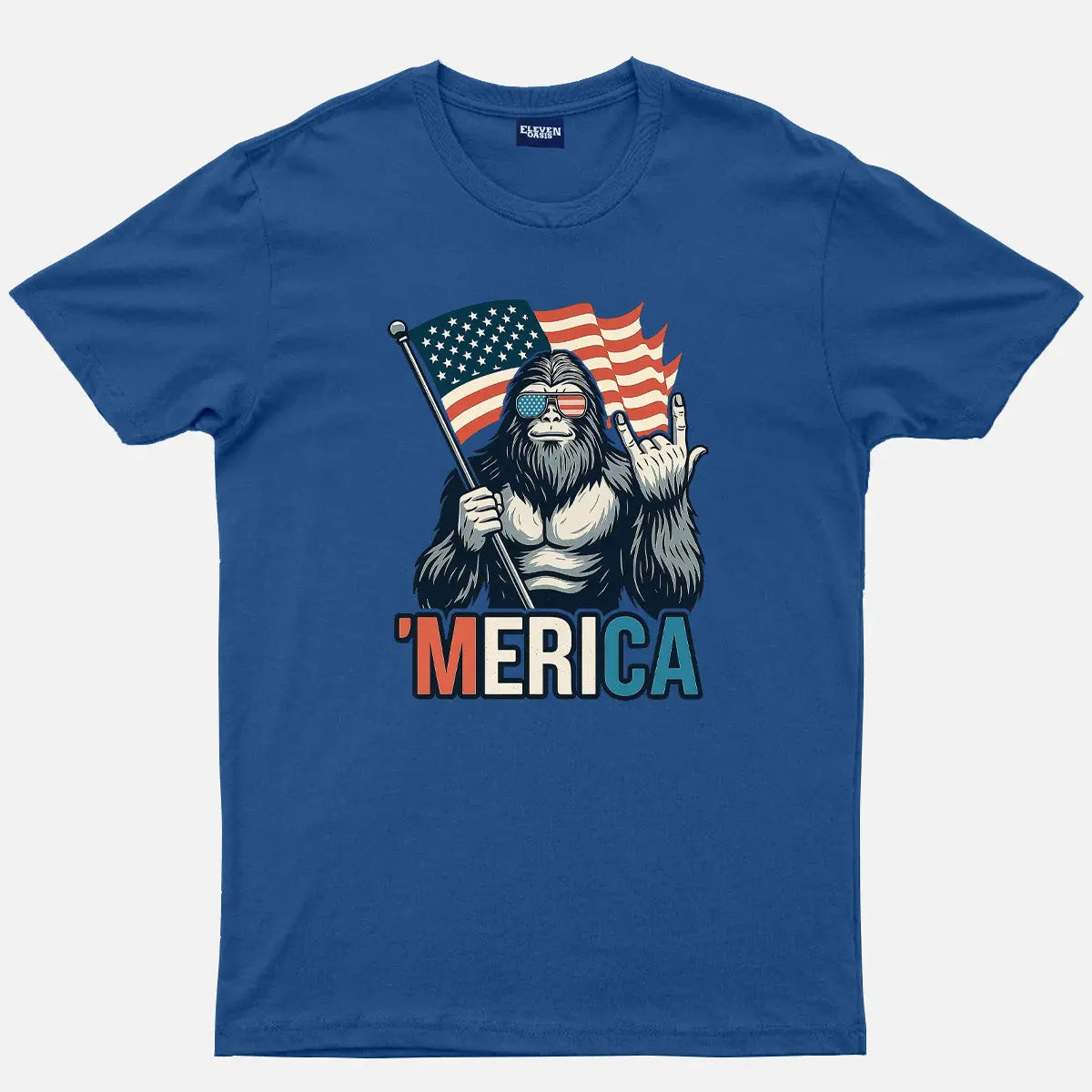 Sasquatch America Cotton T-Shirt Eleven Oasis