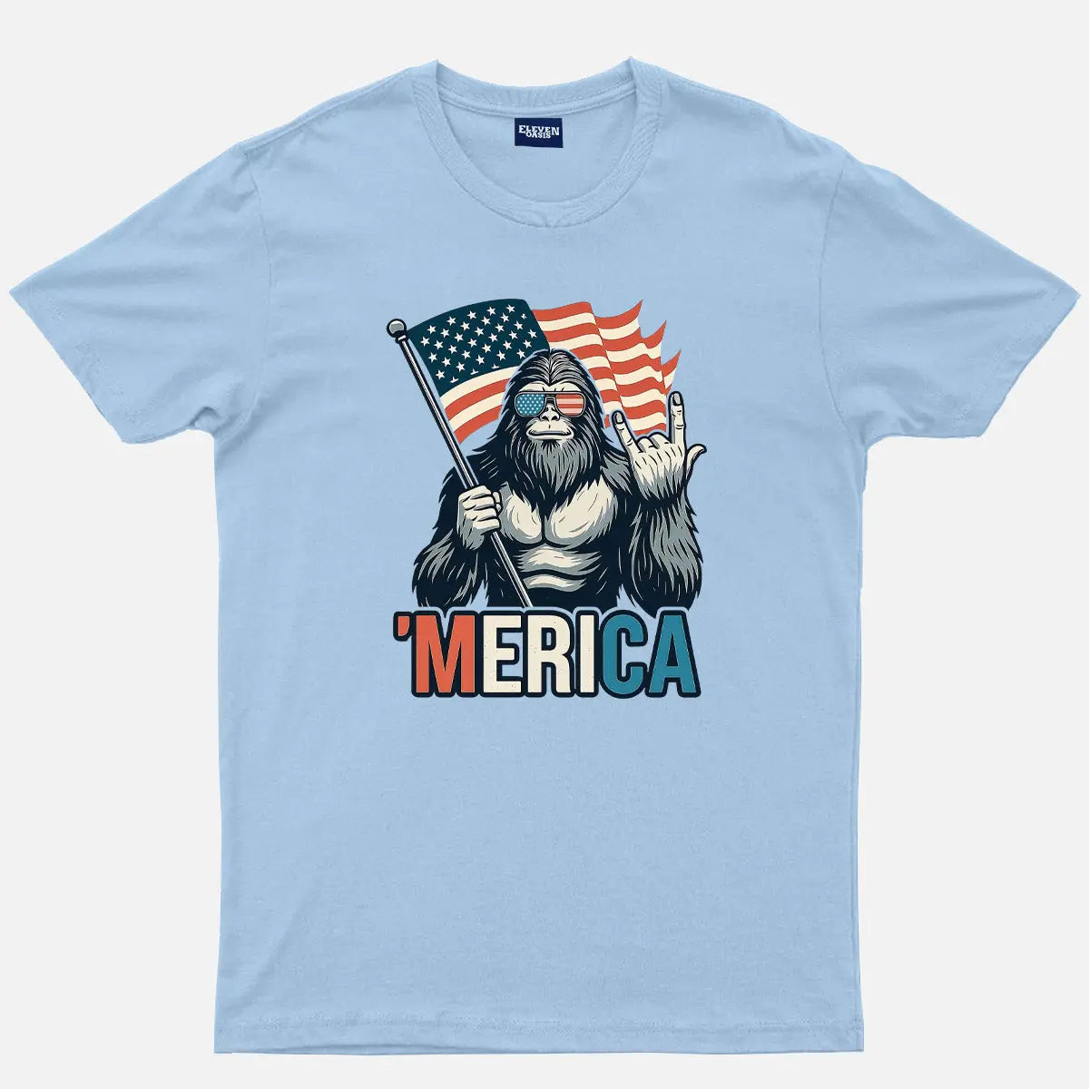 Sasquatch America Cotton T-Shirt Eleven Oasis