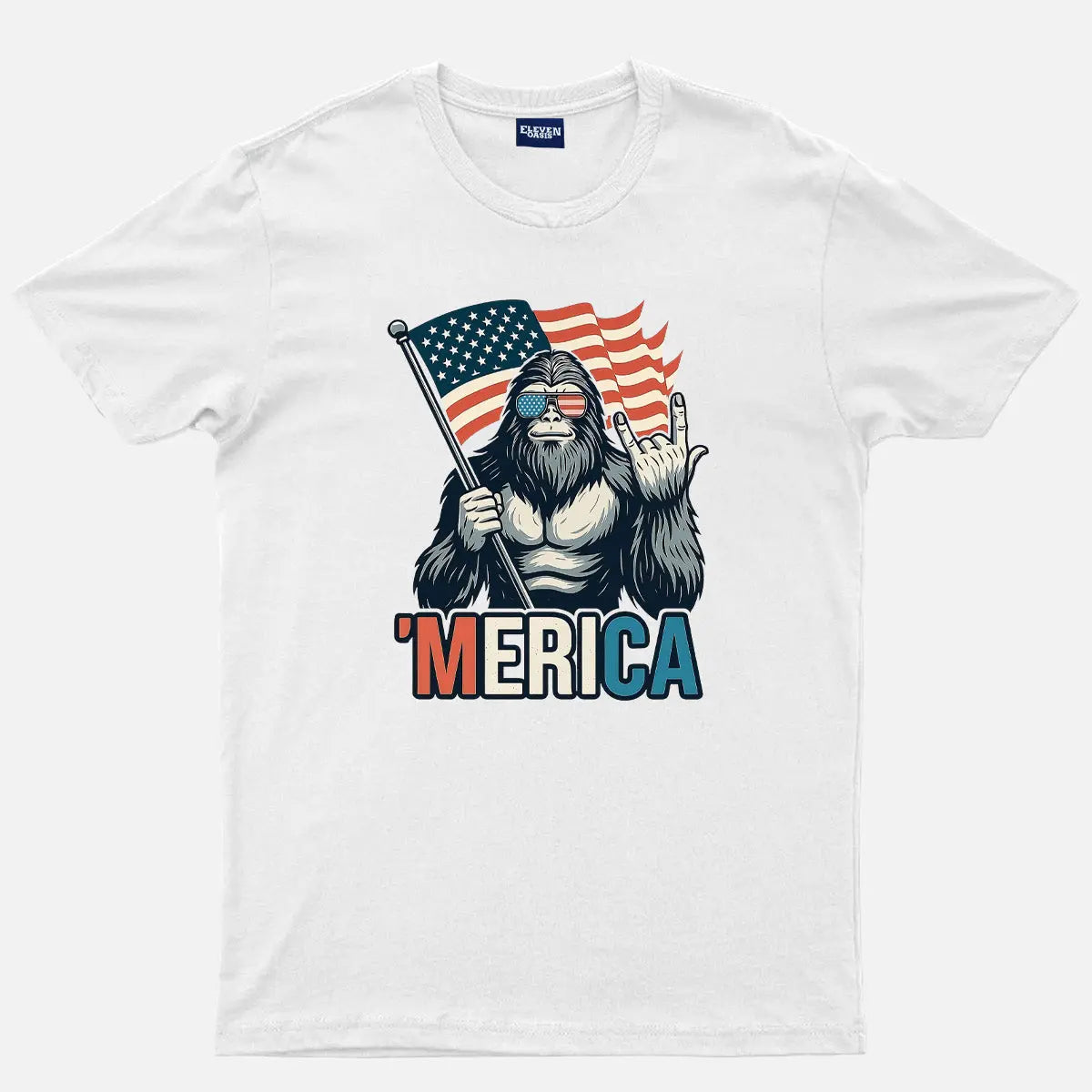 Sasquatch America Cotton T-Shirt Eleven Oasis