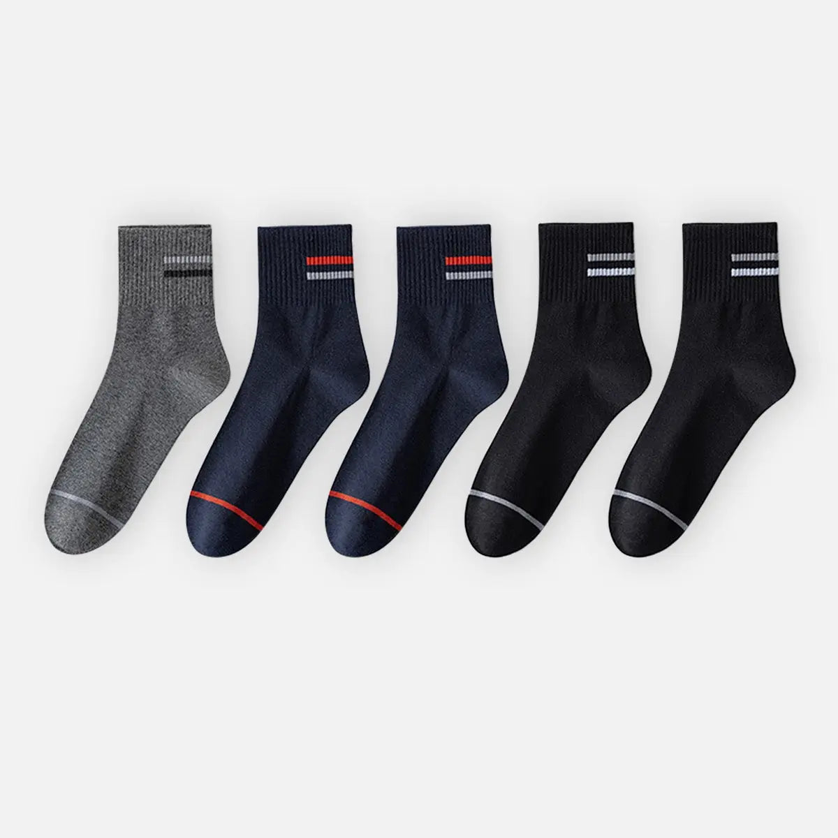Men's All-Season Crew Socks 5-Pack Eleven Oasis