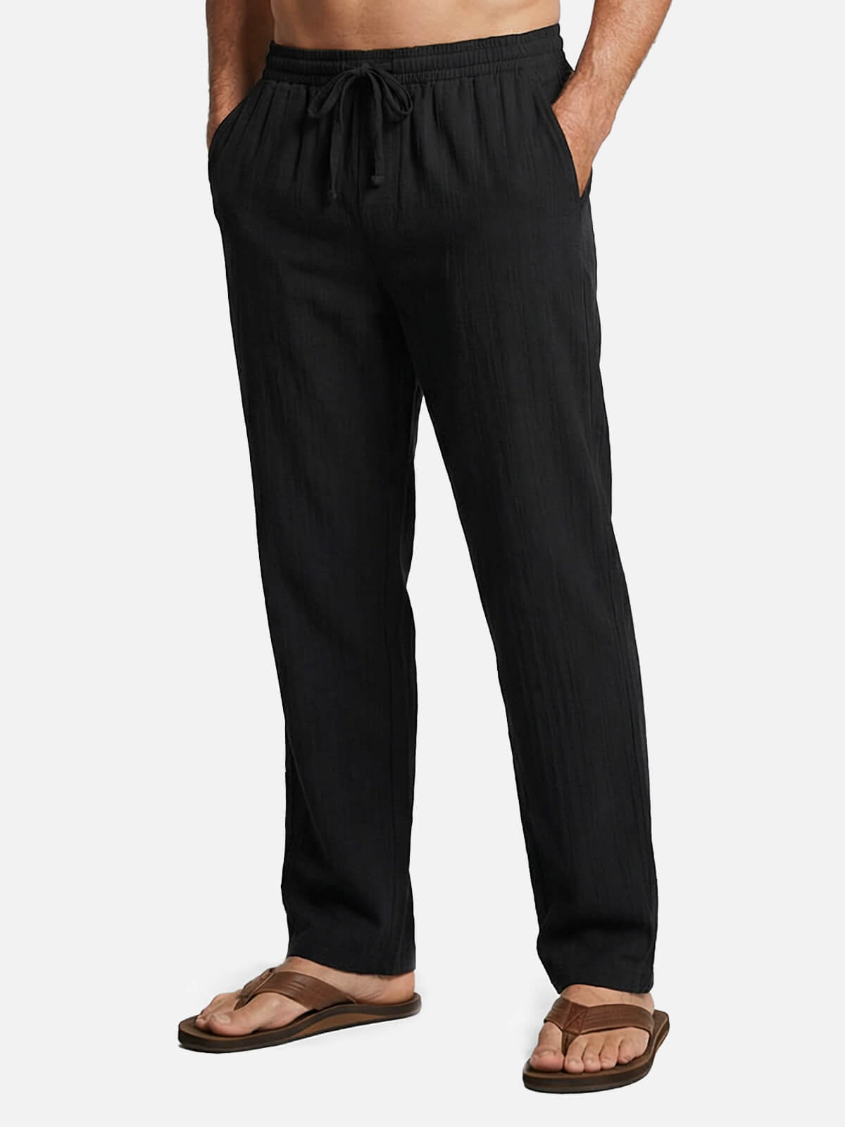 Men's Casual Drawstring Full Length Pants ElevenOasis