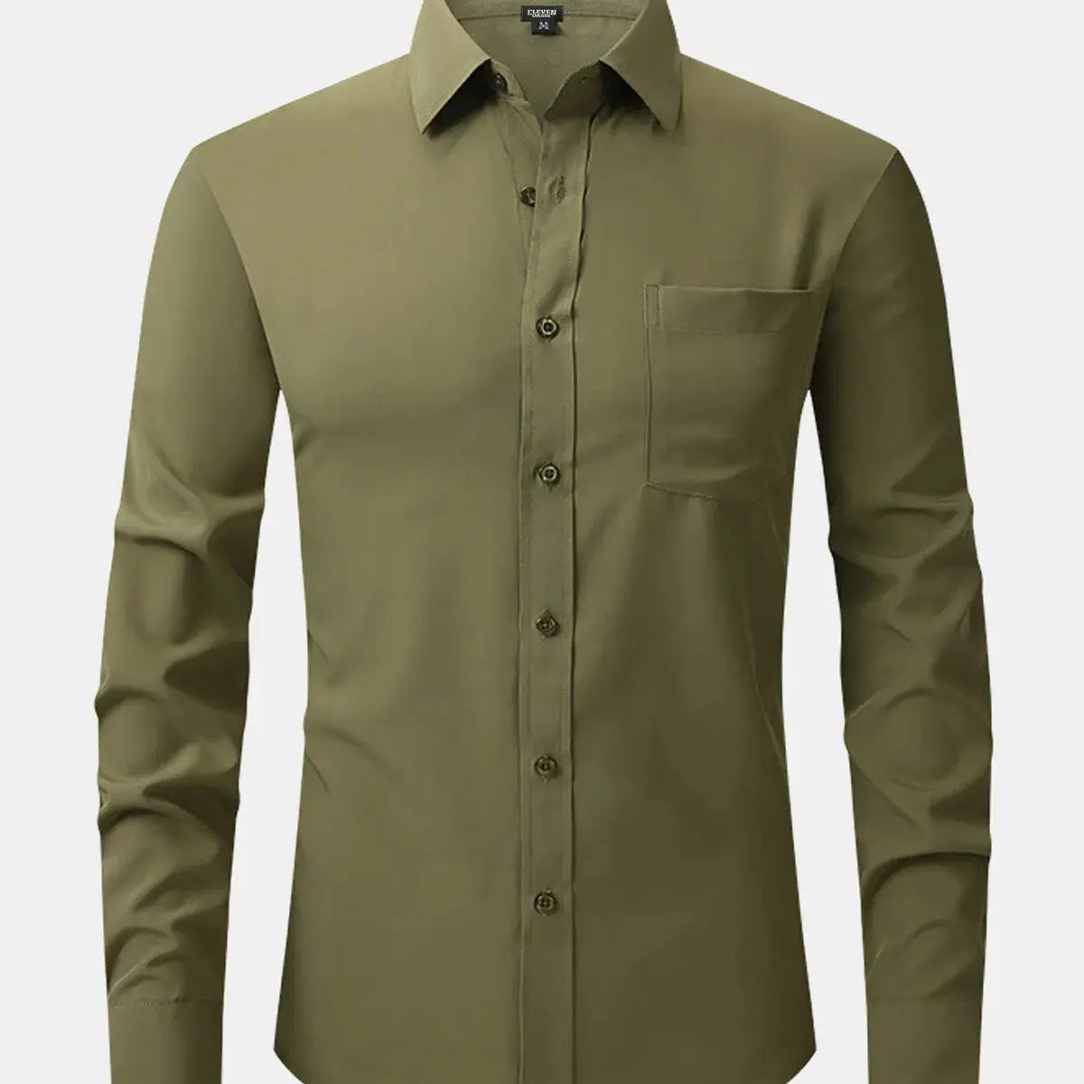 Men's Business Casual Long Sleeve Shirt ElevenOasis