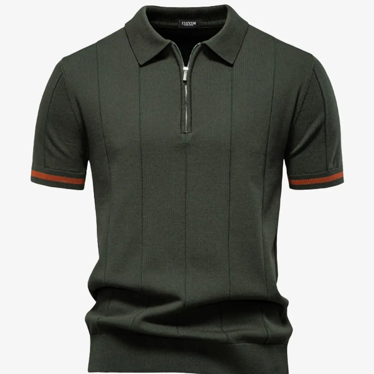 Men's Refined Slim Polo Knit Short Sleeve Shirt ElevenOasis