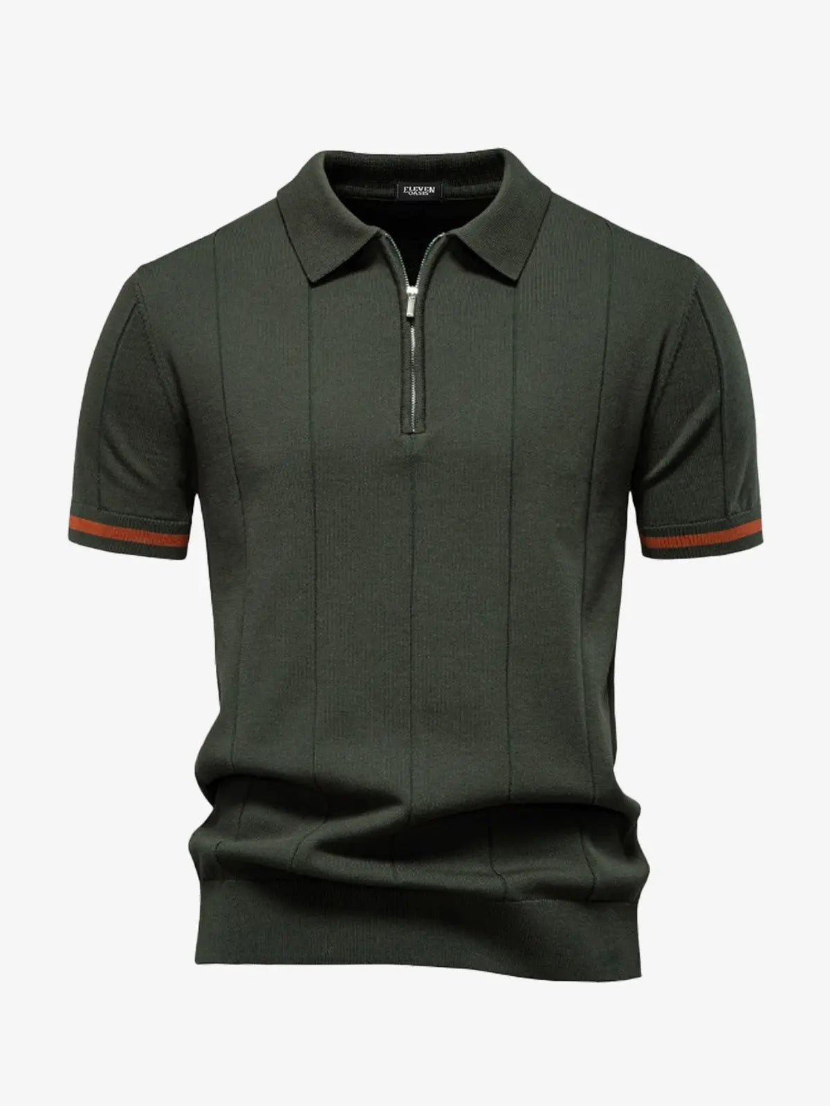 Men's Refined Slim Polo Knit Short Sleeve Shirt ElevenOasis