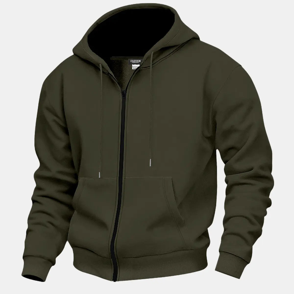 Men's Classic Everyday Zip-Up Hoodie ElevenOasis