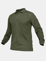 Men's Performance Polo Long Sleeve Shirt ElevenOasis