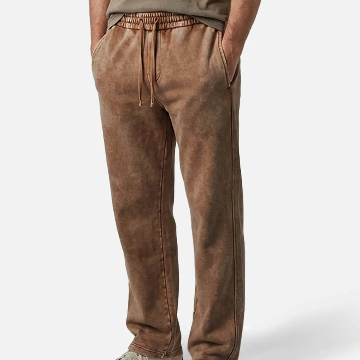 Men's Vintage Washed Cotton Sweatpants Eleven Oasis