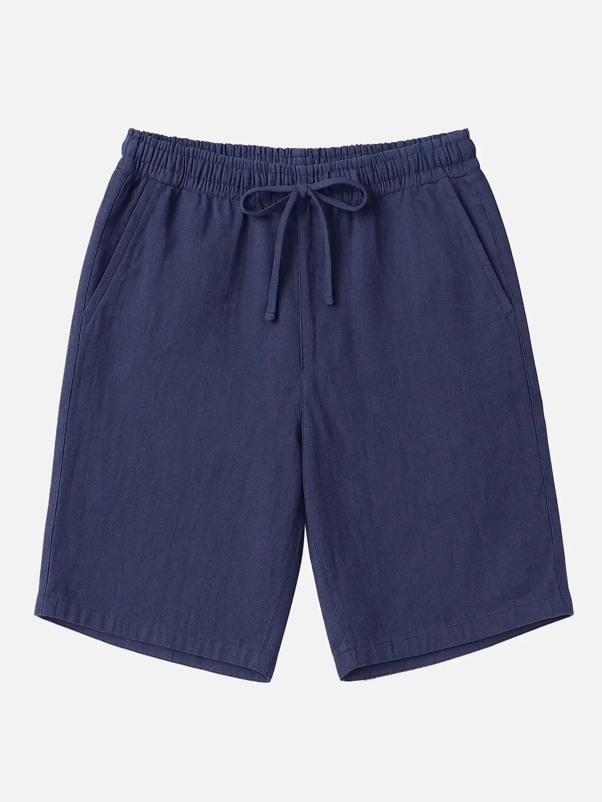 Men's Linen Blend Elastic Waist Shorts Eleven Oasis