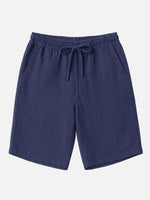 Men's Linen Blend Elastic Waist Shorts Eleven Oasis