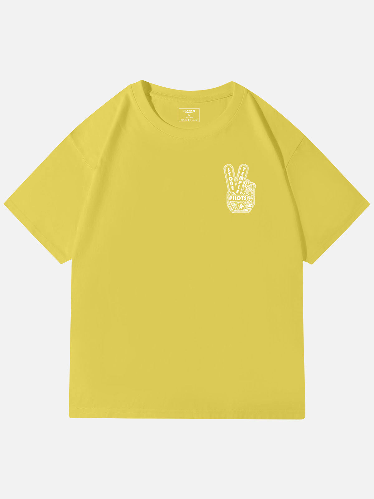 Stone Temple Pilots Peace Sign Graphic Cotton T-Shirt ElevenOasis