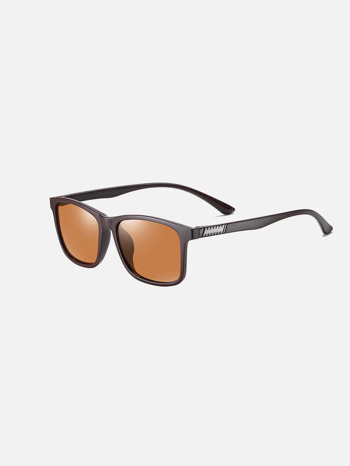 Contemporary Wayfarer Temple Accent Sunglasses Eleven Oasis