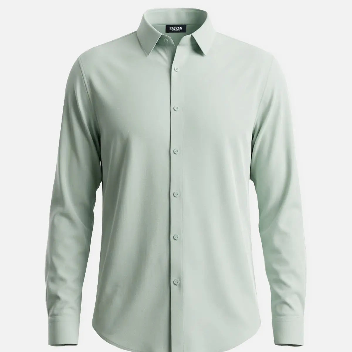Men's Classic Solid Slim Fit Long Sleeve Shirt Eleven Oasis