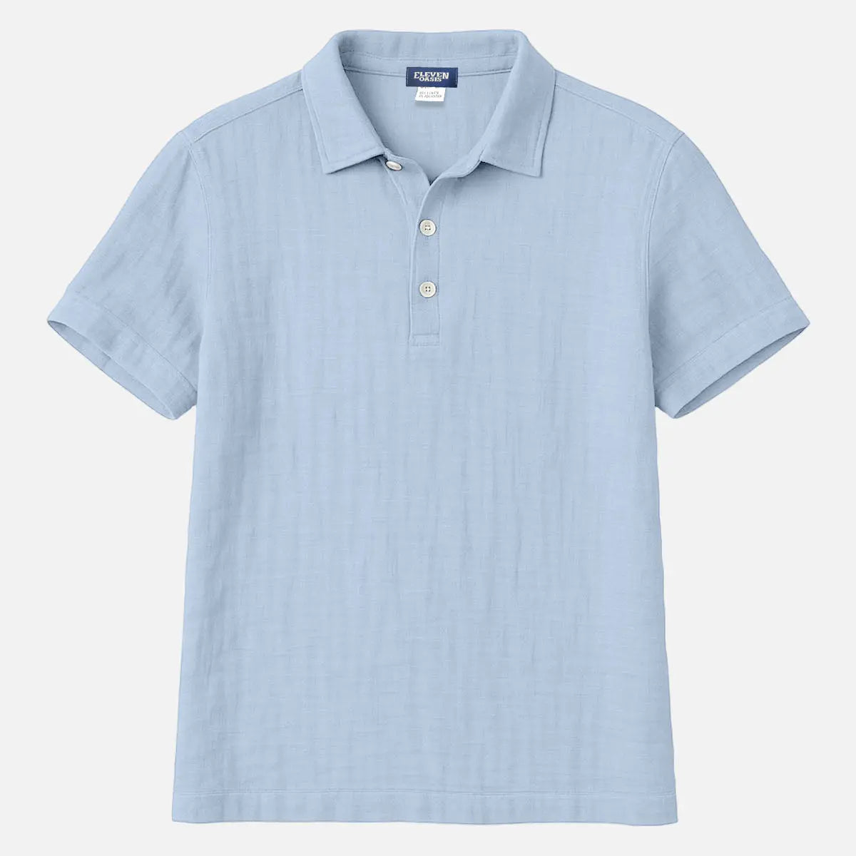 Men's Linen Blend Polo Shirt Eleven Oasis