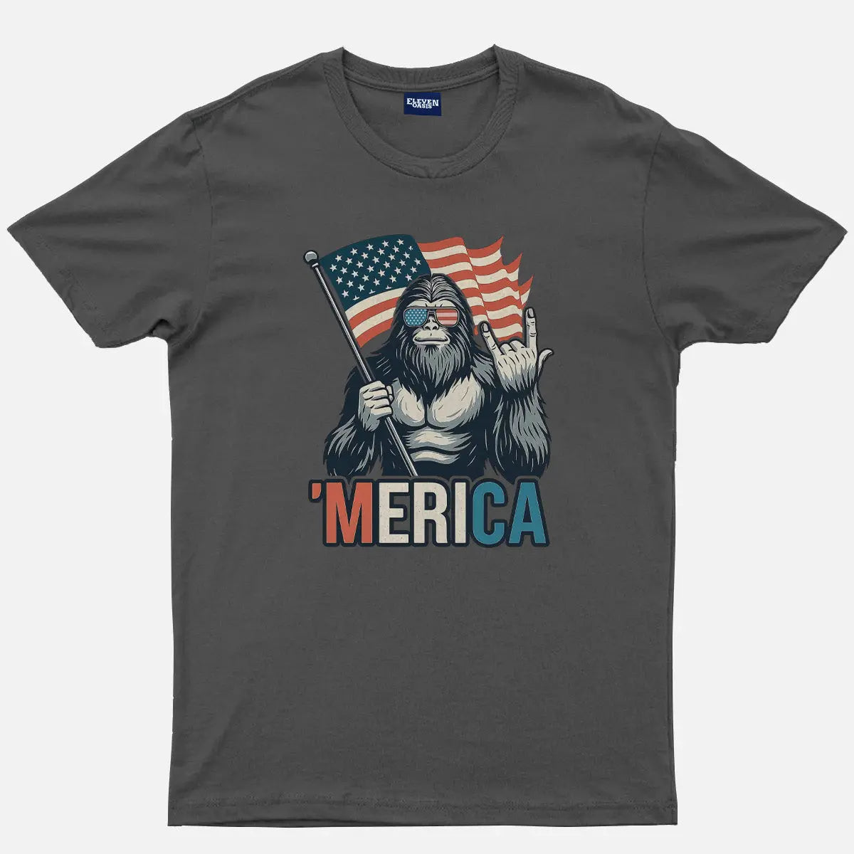 Sasquatch America Cotton T-Shirt Eleven Oasis