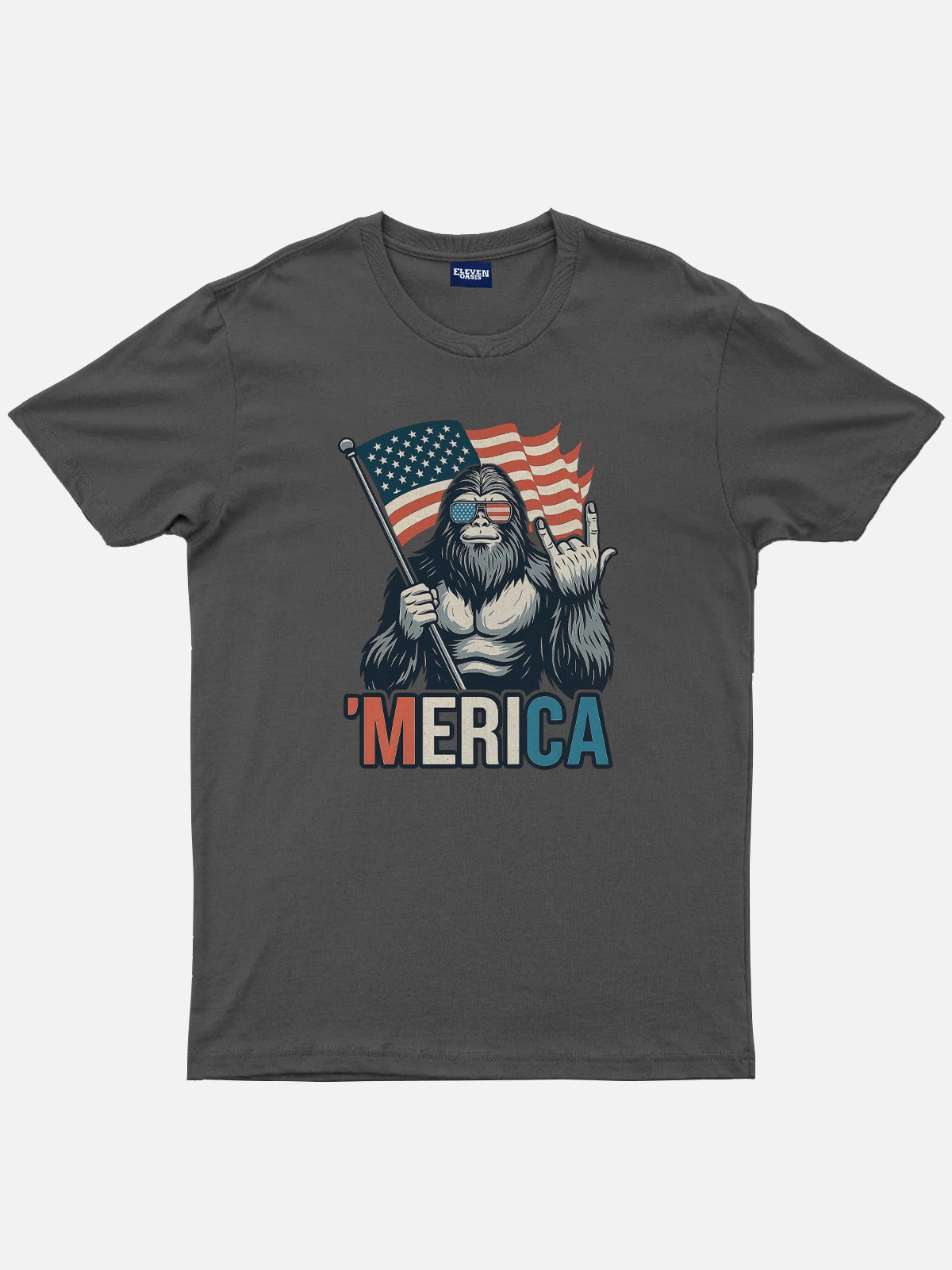 Sasquatch America Cotton T-Shirt Eleven Oasis