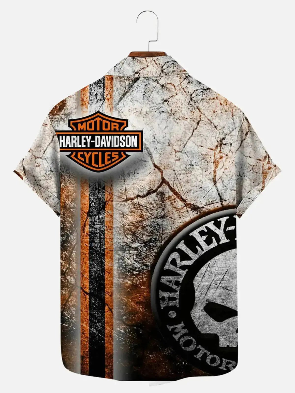 Tall Motorcycle Print Men's Short Sleeve Shirt, mens short sleeve shirts?????????????¨¬?????o?big and tall mens shirts?????????????¨¬?????o?short sleeve shirts for men?????????????¨¬?????o?mens 4xl shirts?????????????¨¬?????o?casual short sleeve shirts