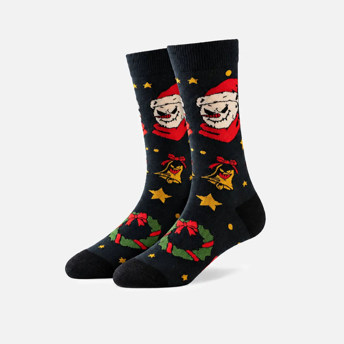 Men's Creepy Christmas Novelty Crew Socks