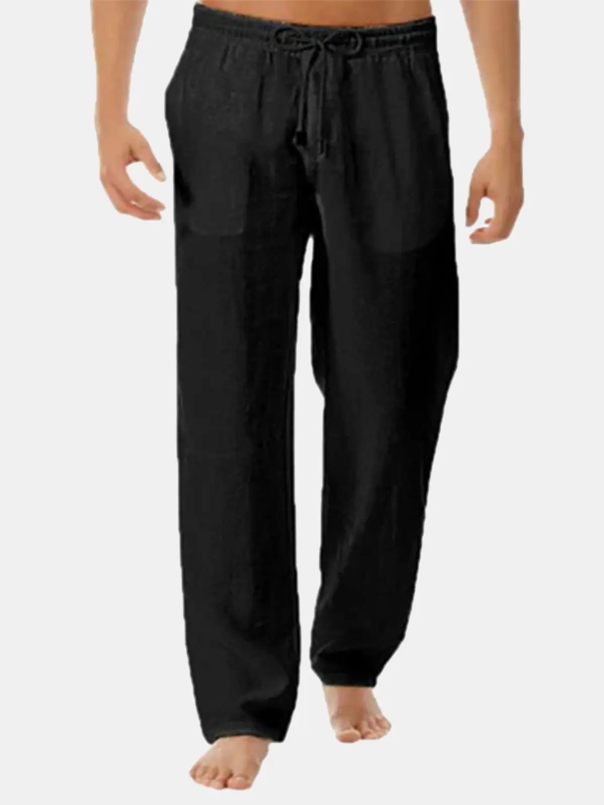 Men's Printed Solid Color Casual Long Pants ElevenOasis